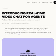 PikaStream1.0 official homepage preview